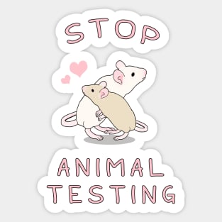 Stop Animal Testing Sticker